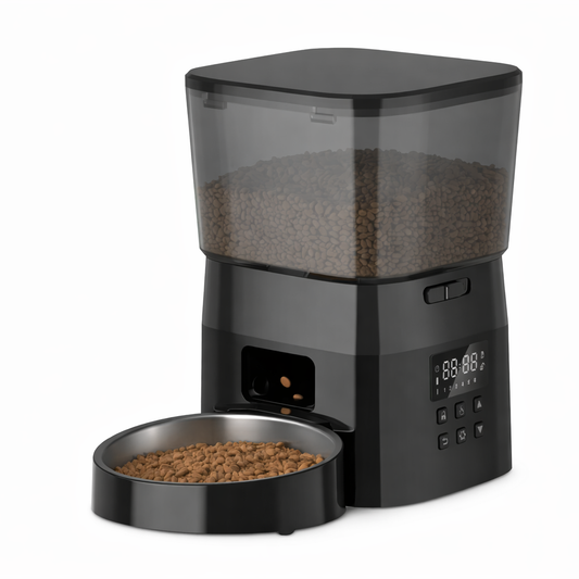 Distributeur automatique de croquettes pour chat programmable – Réservoir 4L, pour nourriture sèche